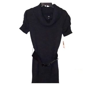 Smoke Cowl Neck Sweater Dress